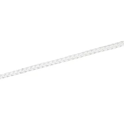 Polyesterseil weiß, 8-fach geflochten, 4 mm Durchmesser, Meterware
