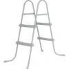 Poolleiter 84 cm 2-stufig aus Kunststoff mit Stahlrohren