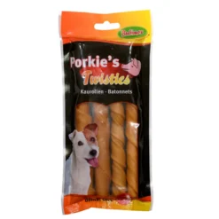 Porkies Twisties aus Schweinehaut