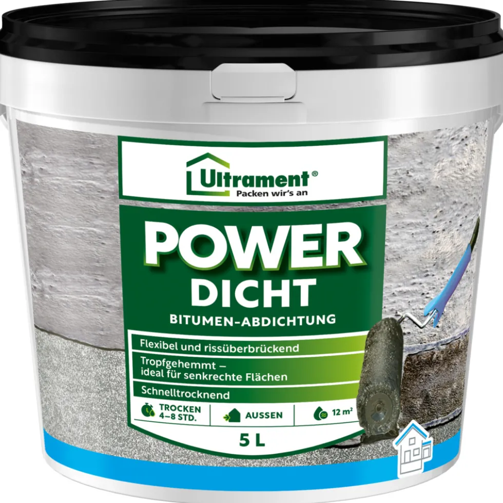 Power Dicht 5 Liter Bitumen Dichtanstrich