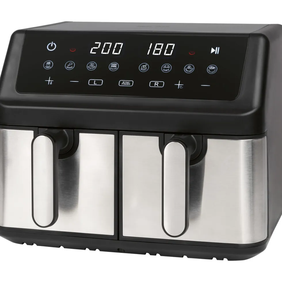 ProfiCook Doppel-Heißluft-Fritteuse PC-FR 1296 Hinox 9 Liter