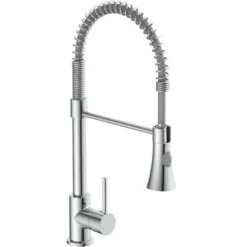 Profi Spiralfederarmatur Chrom Edelstahlfeder Küchenspültischmischer 3/8"