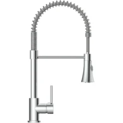 Profi Spiralfederarmatur Chrom Edelstahlfeder Küchenspültischmischer 3/8