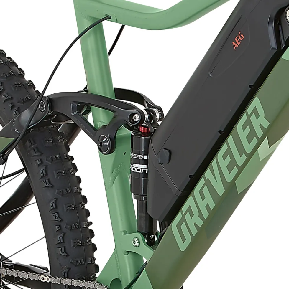 PROPHETE Graveler 22 Fully E-Mountain-Bike 27,5" in Grün