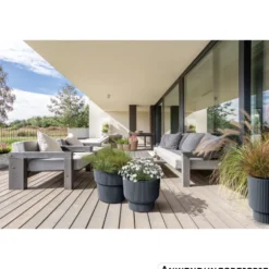 Prosperplast Pflanztopf Milly ca. Ø 30 cm anthrazit