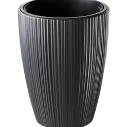 Prosperplast Pflanztopf Oro ca. Ø 30 cm dunkelgrau
