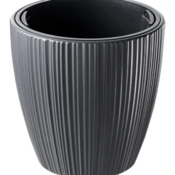Prosperplast Pflanztopf Oro ca. Ø 24 cm dunkelgrau