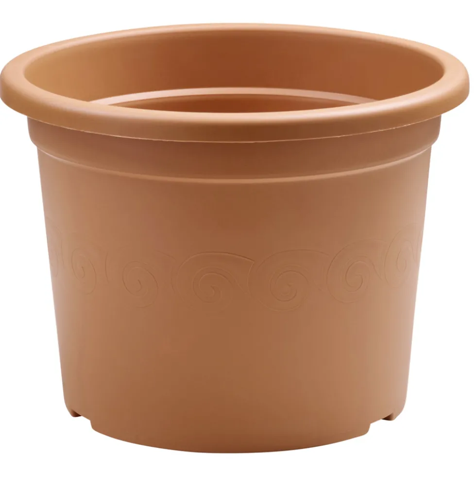 Prosperplast Pflanztopf Plastica rund 34 cm terracotta