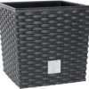 Prosperplast Pflanztopf Rato Low 17 x 17 x 17 cm in Anthrazit