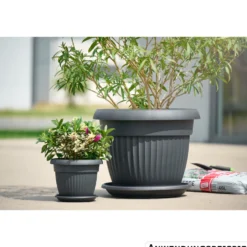 Prosperplast Pflanztopf Terra rund Ø 64 cm anthrazit