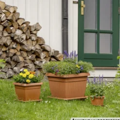 Prosperplast Pflanztopf Terra 15 x 15 cm terracotta