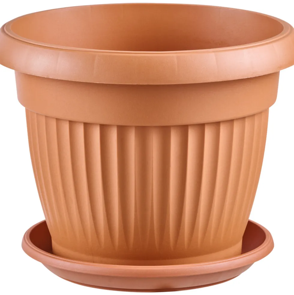 Prosperplast Pflanztopf Terra rund 30 cm terracotta