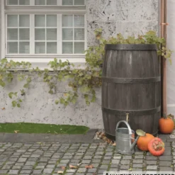 Prosperplast Regenfass "Burgund" 500 Liter dunkelbraun