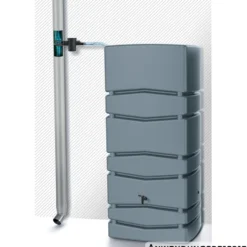 Prosperplast Regentonne Aqua Tower 350 Liter hellgrau