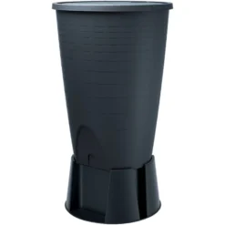 Prosperplast Regentonne Peruno Set 260 Liter Anthrazit