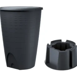 Prosperplast Regentonne Peruno Set 260 Liter Anthrazit