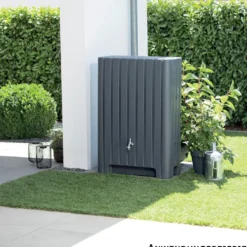 Prosperplast Regenwassertank Barletta 280 Liter Anthrazit