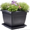Prosperplast Untersetzer Terra eckig 41 x 41 cm in Anthrazit