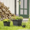 Prosperplast Untersetzer Terra eckig 14 x 14 cm in Anthrazit