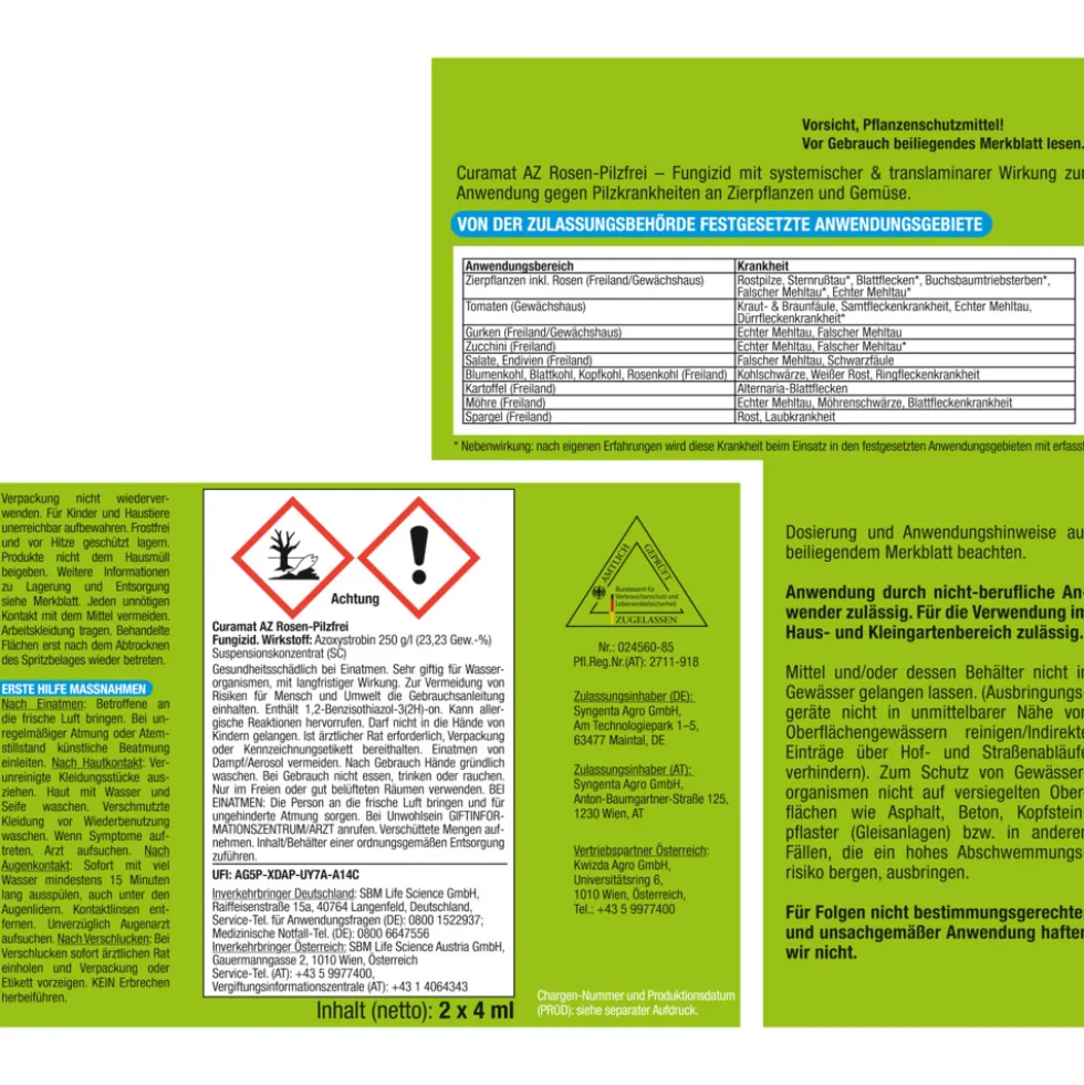 Protect Garden Curamat AZ Rosen-Pilzfrei 8 ml Konzentrat