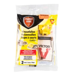 Protect Home Mausefallen-Set Classic 2 Stück mit Schlagfalle