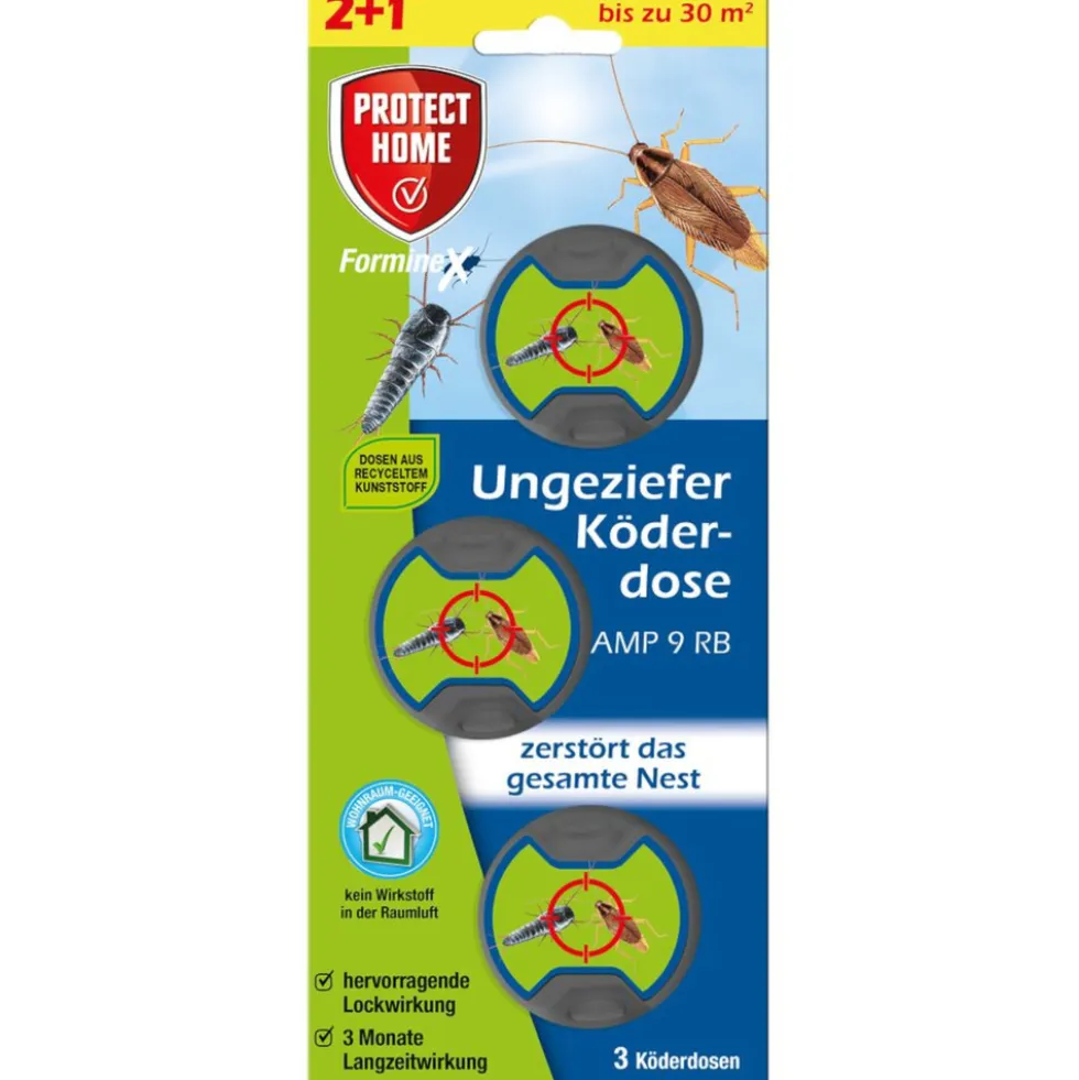 Protect Home Ungeziefer-Köderdose FormineX, 3 Stück