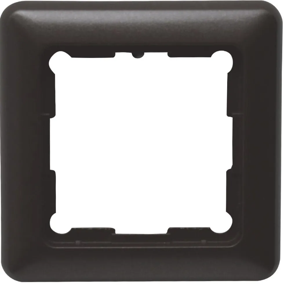 Rahmen 1-fach EverLuxe Kunststoff espresso