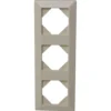 Rahmen 3-fach Standard Quadro Kunststoff cremeweiß