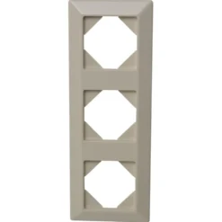 Rahmen 3-fach Standard Quadro Kunststoff cremeweiß