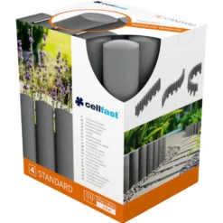 Rasenkante Palisade 10 Stück 2,3 m aus Kunststoff