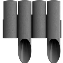 Rasenkante Palisade 10 Stück 2,3 m aus Kunststoff