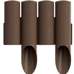 Rasenkante Palisade 10 Stück 2,3 m aus Kunststoff