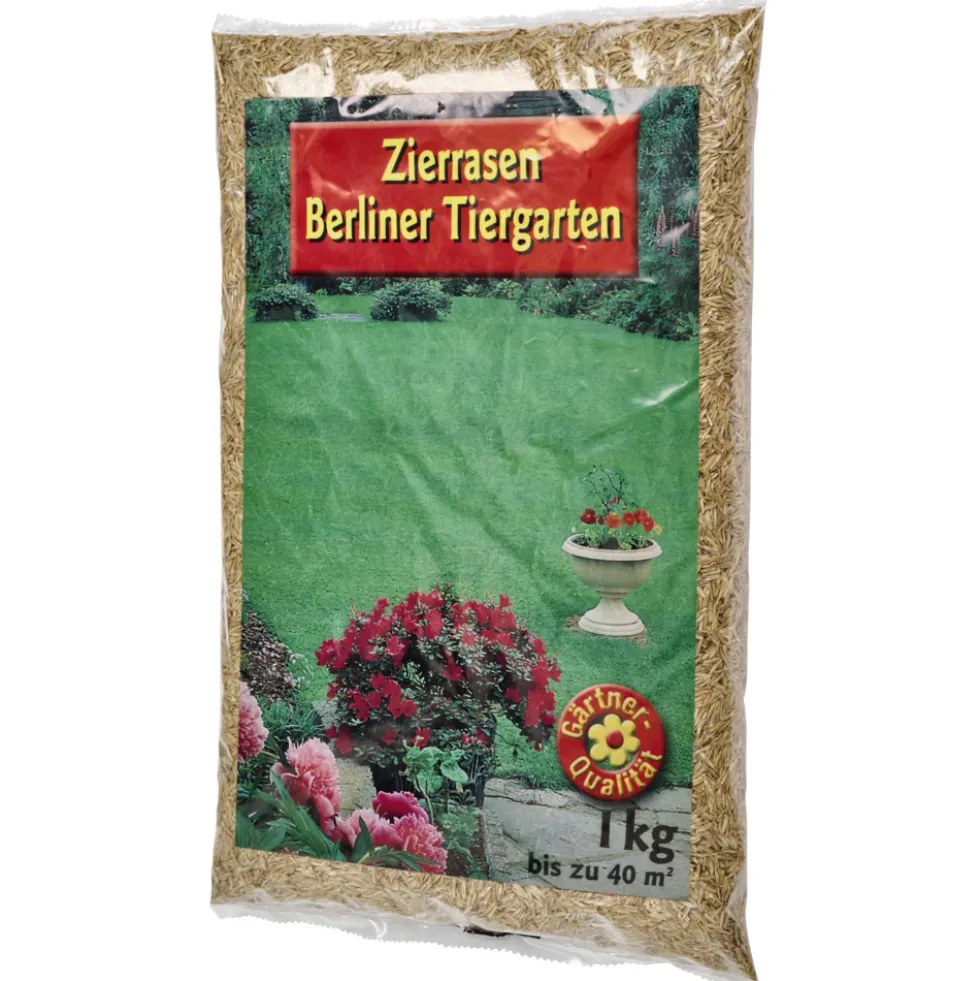 Rasensamen "Berliner Tiergarten" 1 kg für ca. 40 m², Rasensaat,