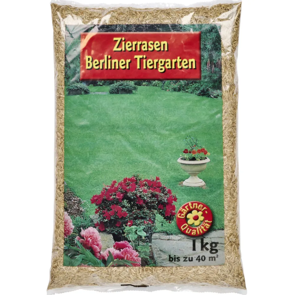 Rasensamen "Berliner Tiergarten" 1 kg für ca. 40 m², Rasensaat,