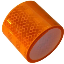 Reflektorband 2m gelb selbstklebend PVC Anhänger Reflexband KfZ Reflektor