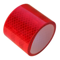 Reflektorband 2m rot selbstklebend PVC Anhänger Reflexband KfZ Reflektor