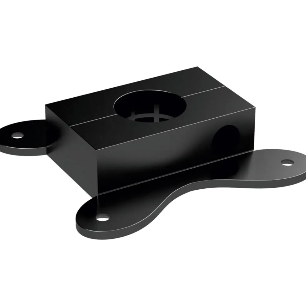 Regalbodenhalter Mittelstück PIPE Ø 25 mm schwarz