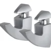 Regalbodenhalterung SCOOP 5-25 mm 2-teilig silberfarben