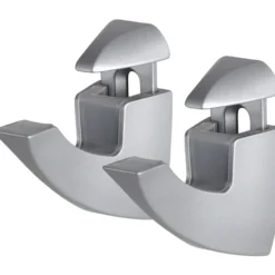 Regalbodenhalterung SCOOP 5-25 mm 2-teilig silberfarben