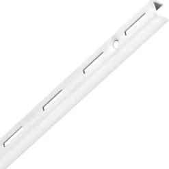 Regalwandschiene 1-reihig 1495 mm aus Stahl in weiß