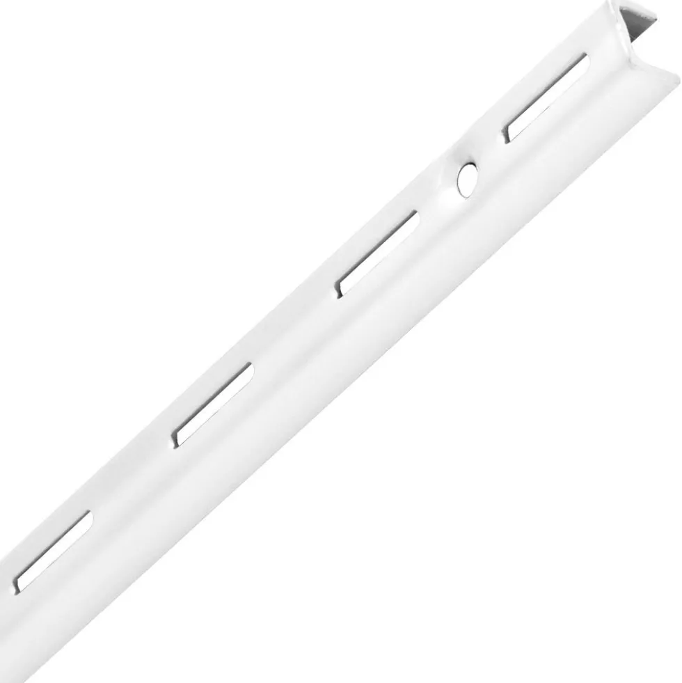 Regalwandschiene 1-reihig 1495 mm aus Stahl in weiß