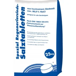 Regeneriersalz für Wasserenthärtungsanlagen, Tabletten 25 kg