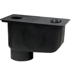Regensinkkasten für Fallrohre Ø50-110 mm PP-Kunststoff schwarz