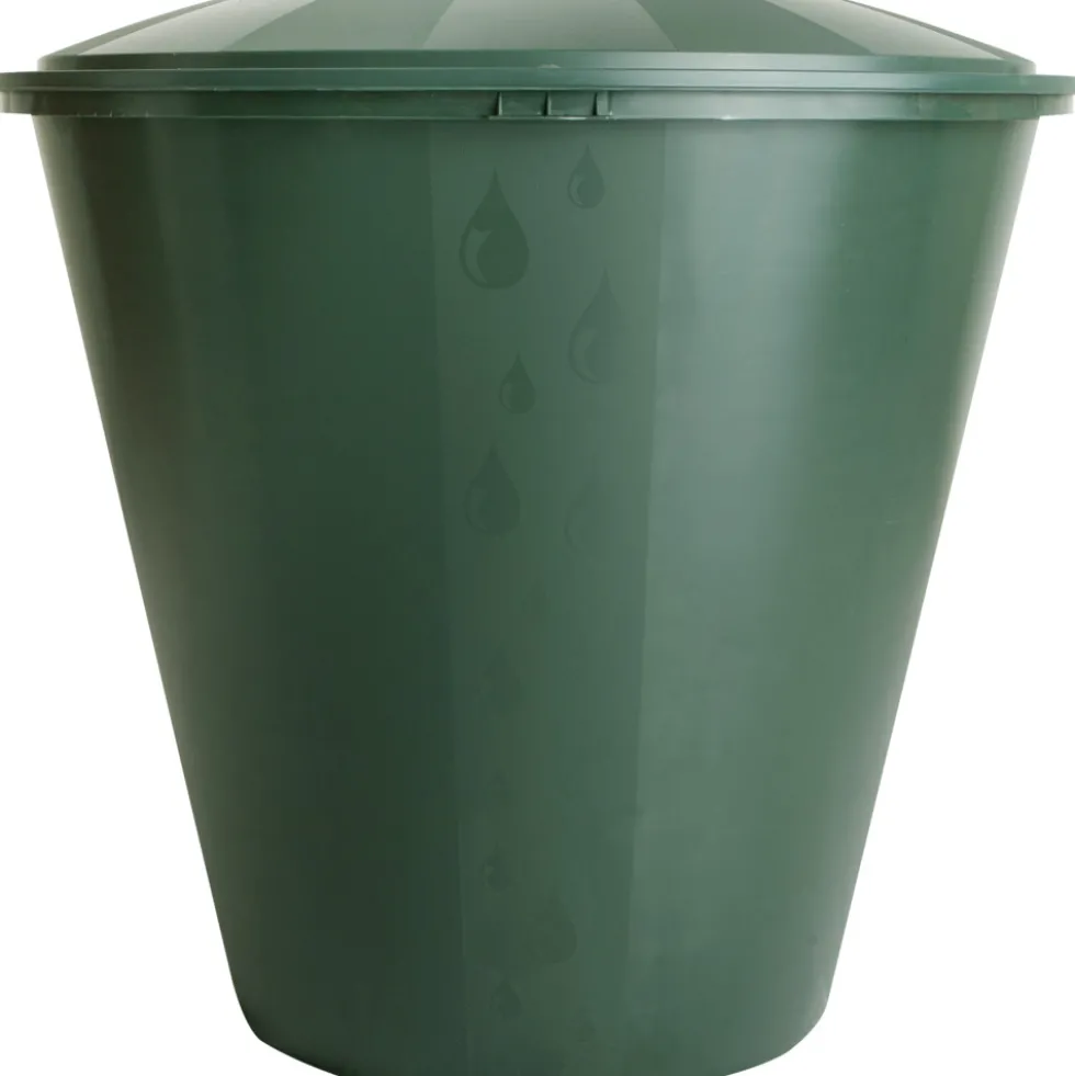 Regentonne 200 Liter aus Plastik mit Deckel und Hahn