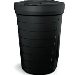 Regentonne 210 Liter Raincan aus Kunststoff in schwarz