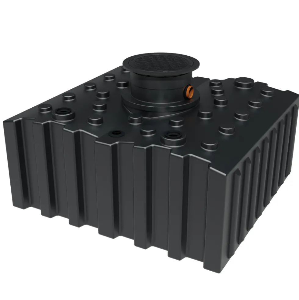 Regenwasser-Flachtank 5000 Liter, mit Biovitor