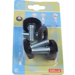 Regulierschraube M 10 x 40 mm schwarz 4 Stück