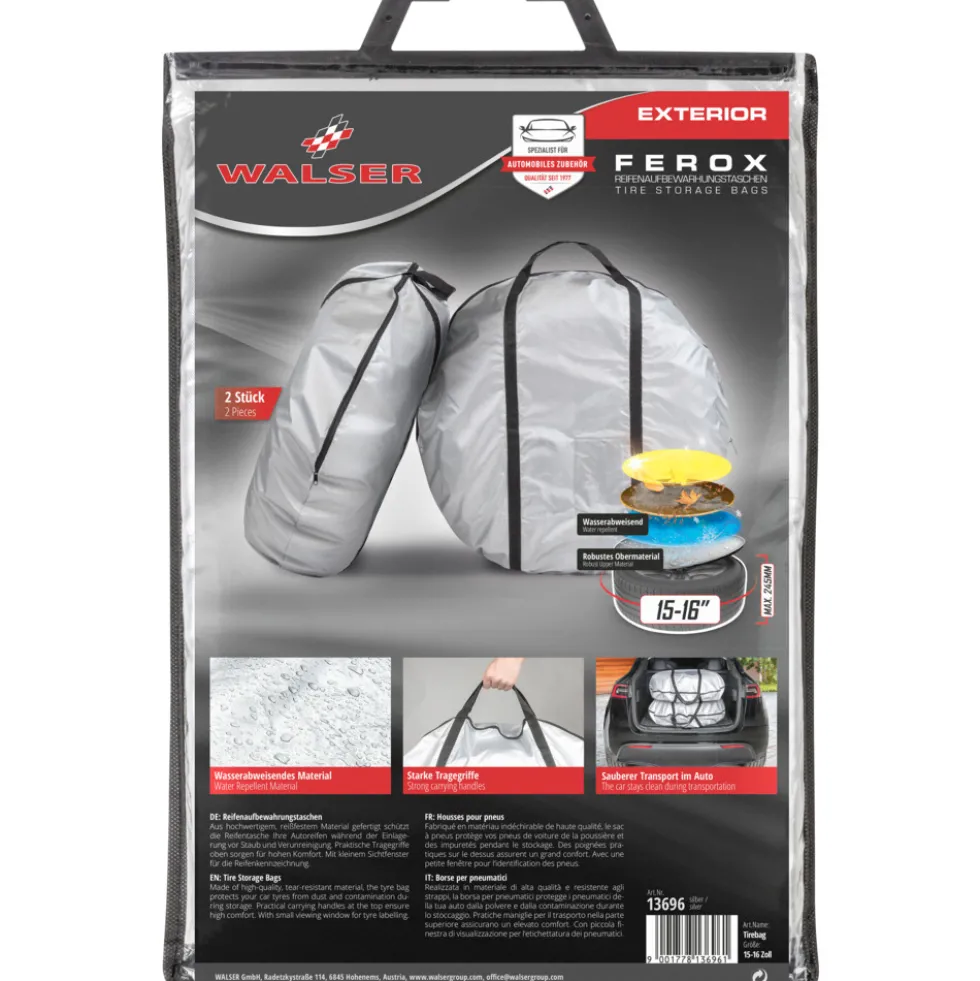 Reifenaufbewahrungstaschen-Set 15–16"