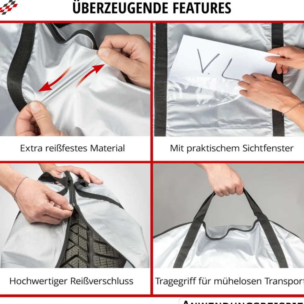 Reifenaufbewahrungstaschen-Set 17-18 Zoll
