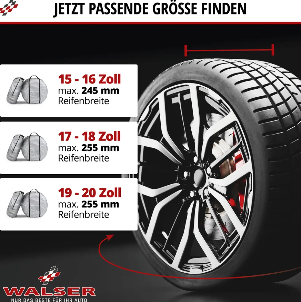 Reifenaufbewahrungstaschen-Set 17-18 Zoll